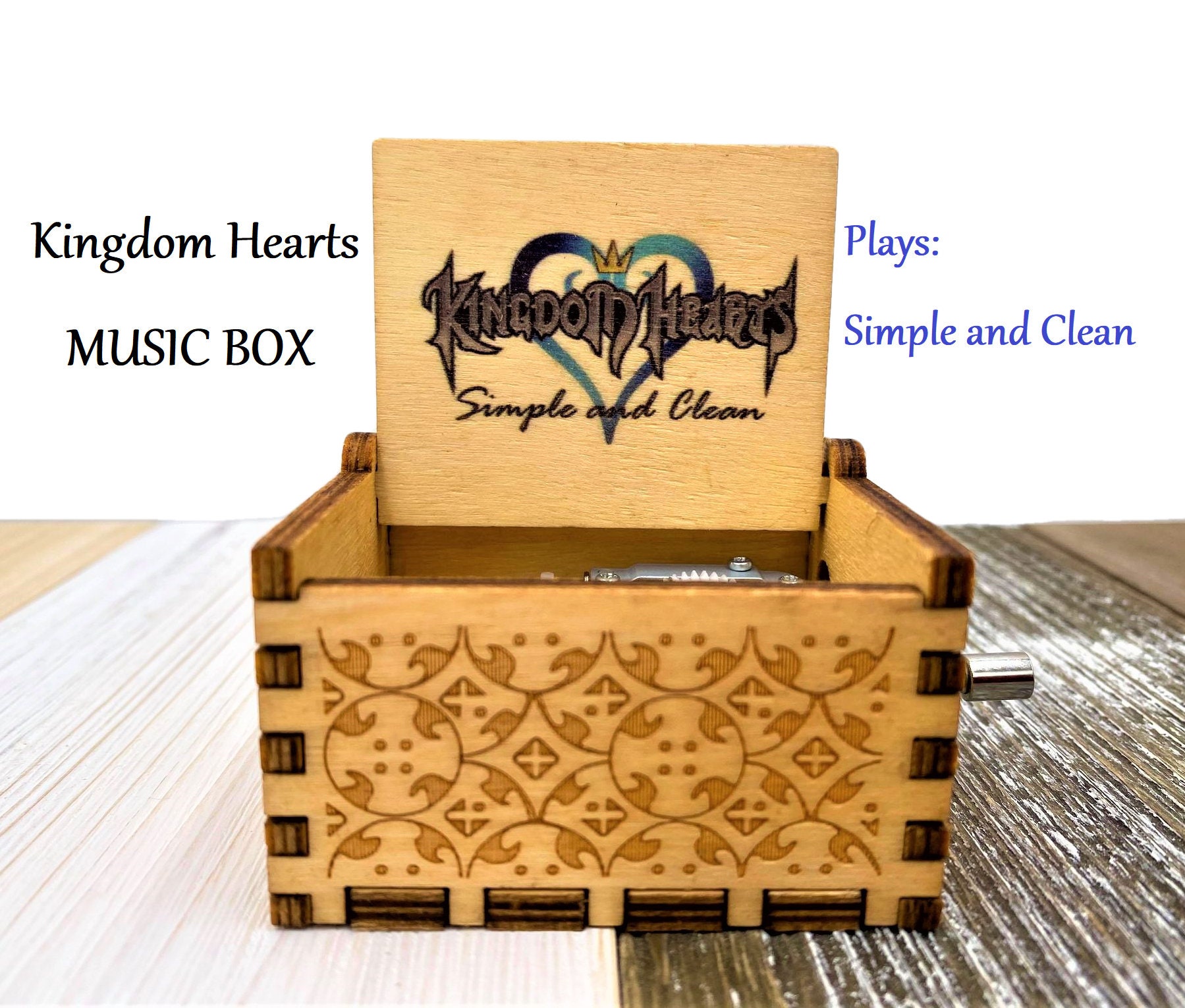 Kingdom Hearts Music Box: Simple and Clean -  Kingdom Hearts gift - E…