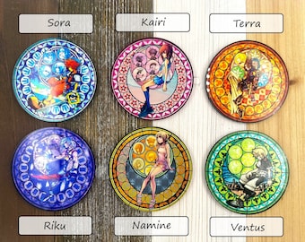 Kingdom Hearts Coasters: Stained Glass Acrylic Gamer Gift - Etsy