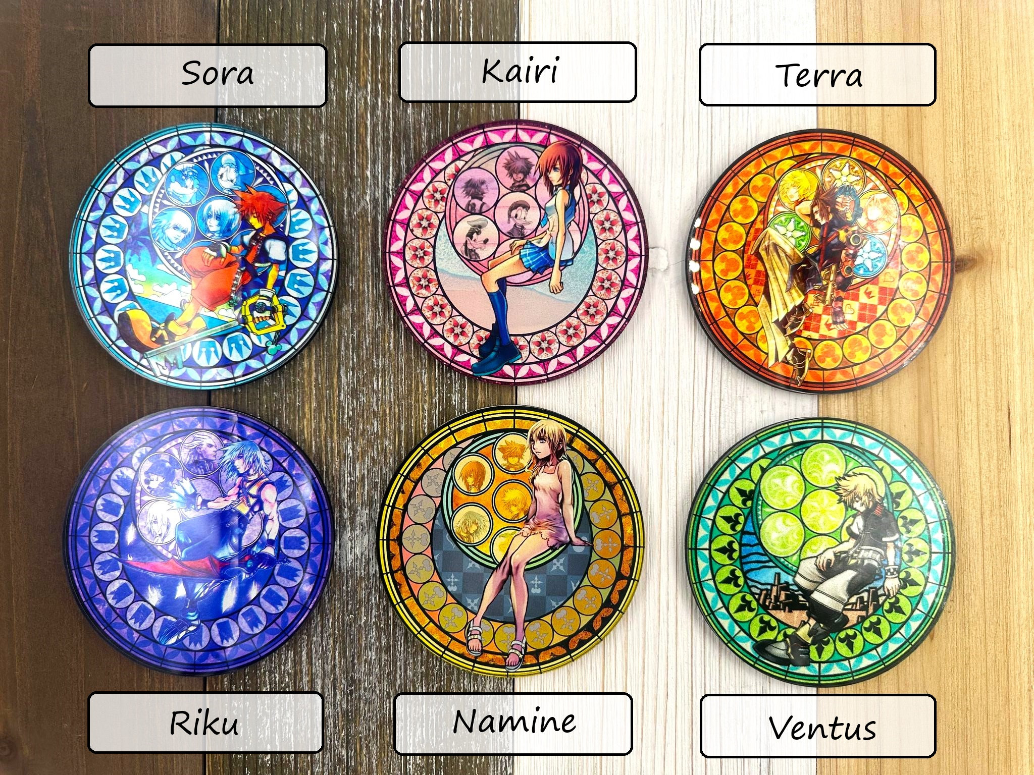 キングダム ハーツ コースター：ステンドグラス アクリル ゲーマー