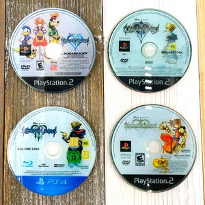 Kingdom Hearts Coasters- game disc - Acrylic Coasters - Unique gift idea - Gamer Gifts - Sora, Riku, Kairi, Kingdom Hearts 2 3 - Wayfinder