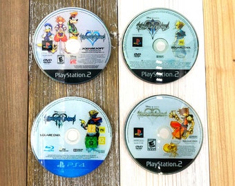 Kingdom Hearts Coasters- game disc - Acrylic Coasters - Unique gift idea - Gamer Gifts - Sora, Riku, Kairi, Kingdom Hearts 2 3 - Wayfinder