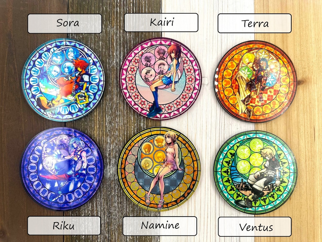 Kingdom Hearts Acrylic Coasters: Gamer Gift, Sora, Roxas