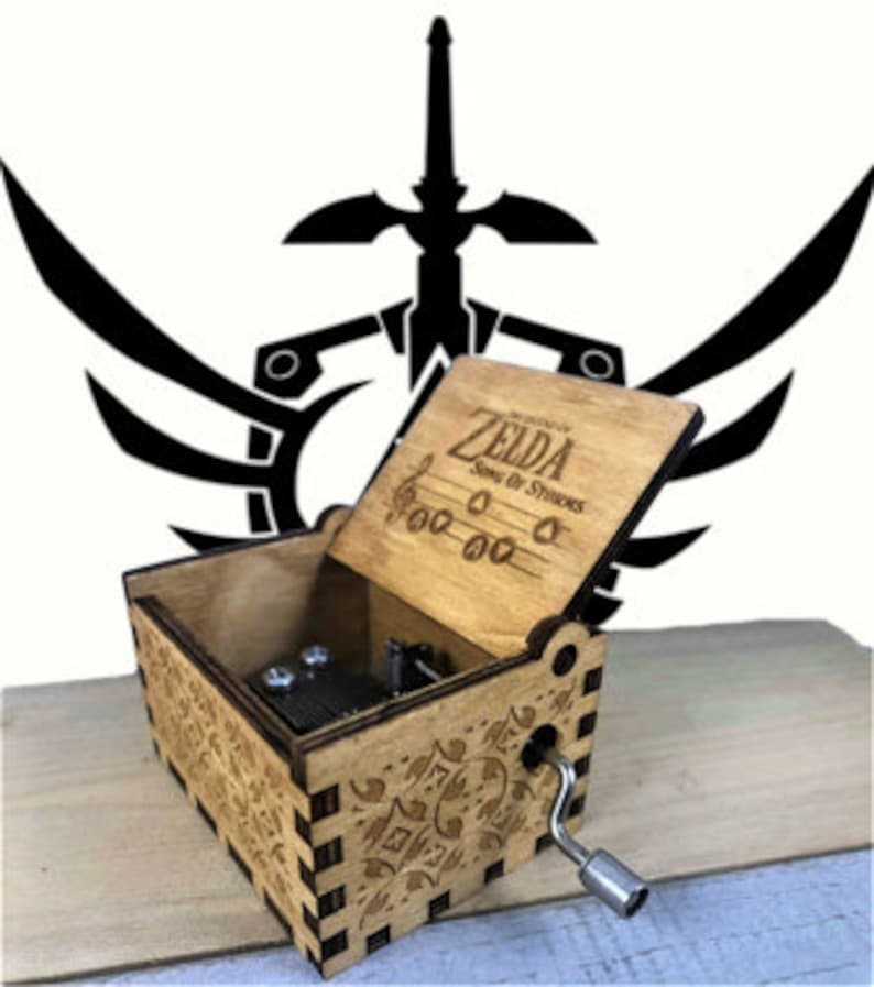 Legend of Zelda Song of Storms Music Box Zelda Music Box Etsy