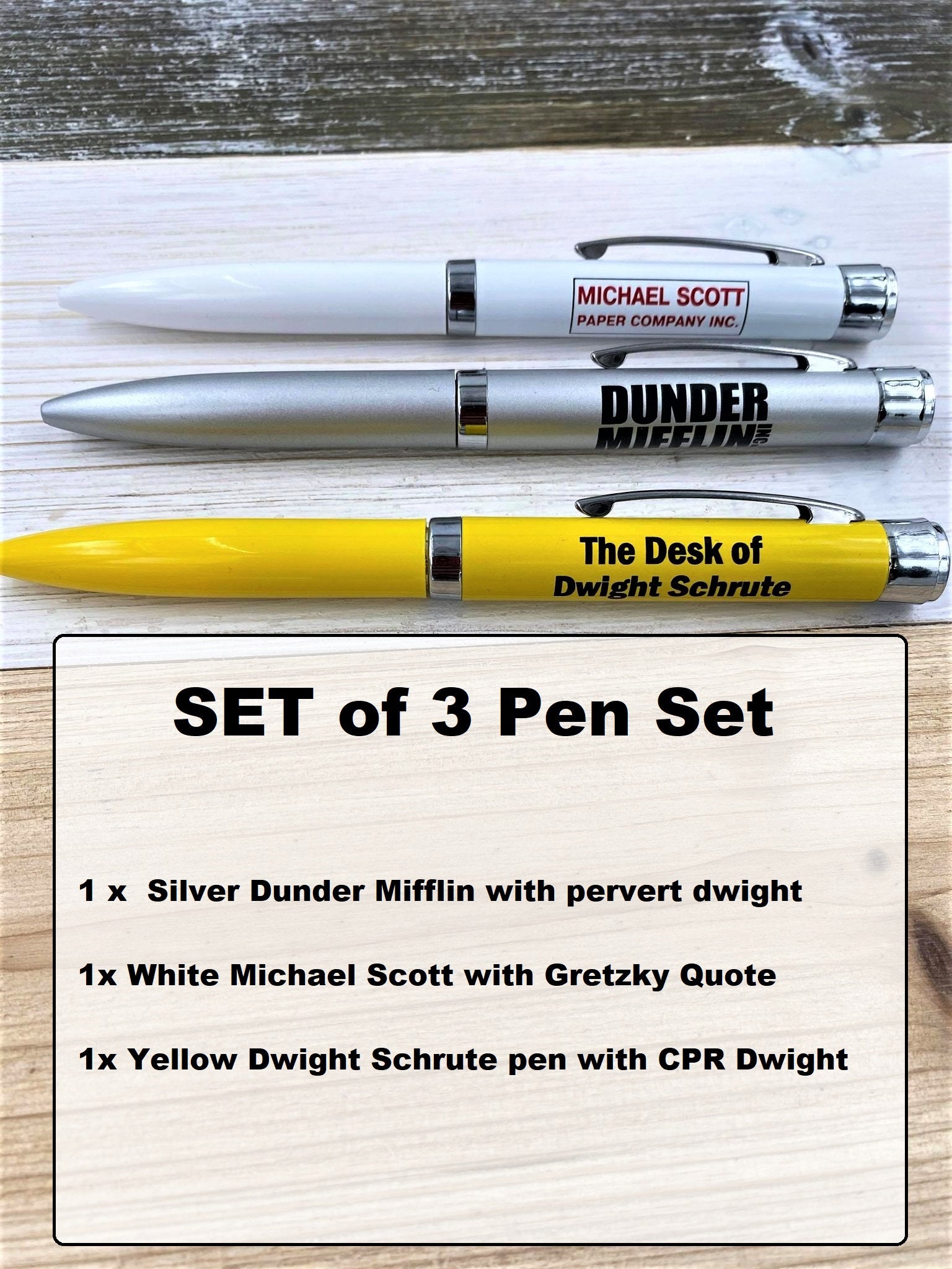 Limited Edtion The Office Property Of Dwight Schrute Floating Brain ink pen prop 