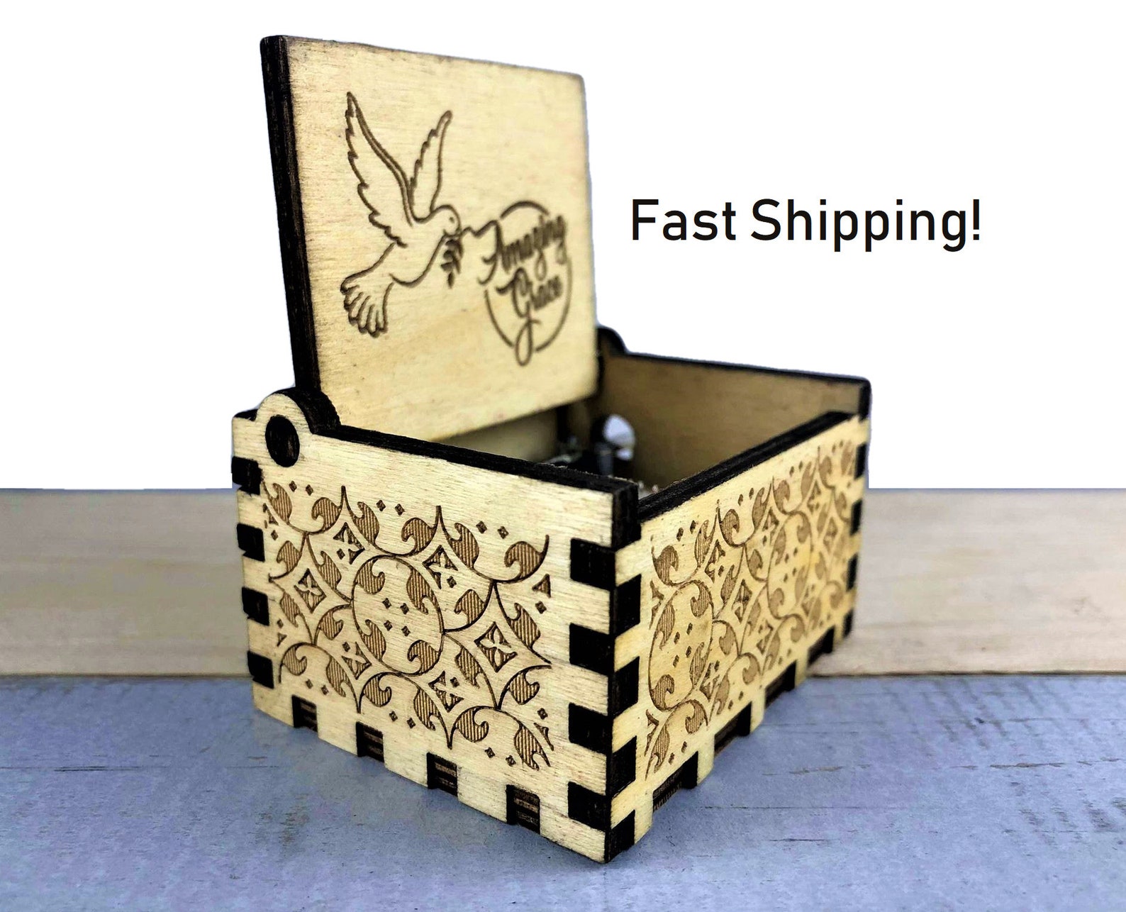 Amazing Grace Music Box Christian Gifts Church gift Etsy