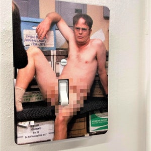 Dwight The Office Light Switch Cover The Office gag gift Dunder Mifflin The Office gifts Dwight Schrute The Office gift Dwight image 2