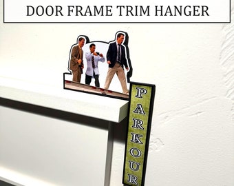 The Office Hardcore Parkour - Door Frame - Door Trim - Door Sitter - The Office Gifts - Michael Scott - Dwight Schrute - Dunder Mifflin