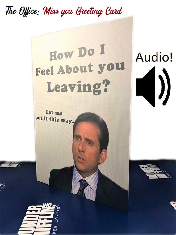 The Office Miss You Card : Michael Scott the Office Cards - Etsy UK