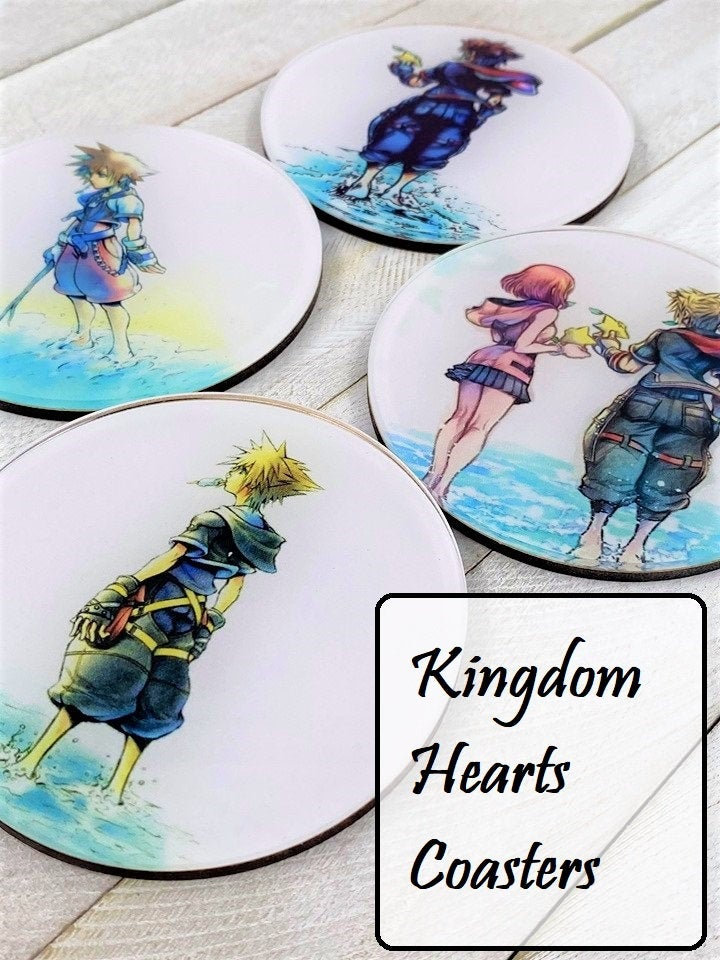 Kingdom Hearts Coasters  - Acrylic Coasters - Unique gift idea - Game…
