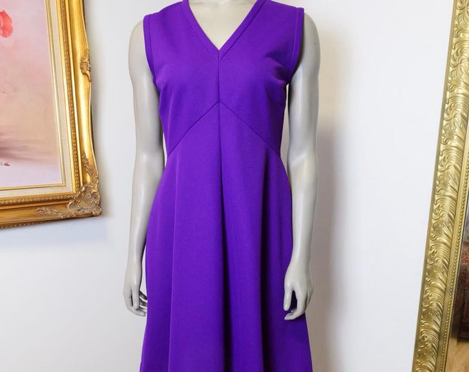 1960’s Vintage A line Purple Dress
