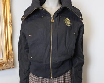 Vintage Y2K Coogi women’s black winter bomber coat size large