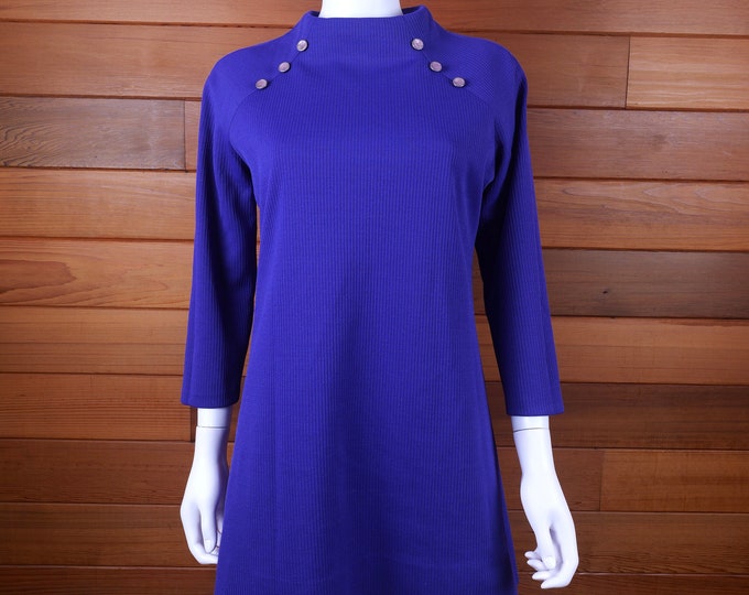 1960’s Mod Mini Dress For Fall / Purple Dress / Mini Skirt / Mod Dress / Shift Dress / Flower Child / Cute Dress / Short Dress / Vintage
