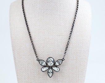 Authentic YSL 1980’s Gun Metal Necklace