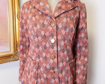 1970’s vintage dagger collar women's blazer