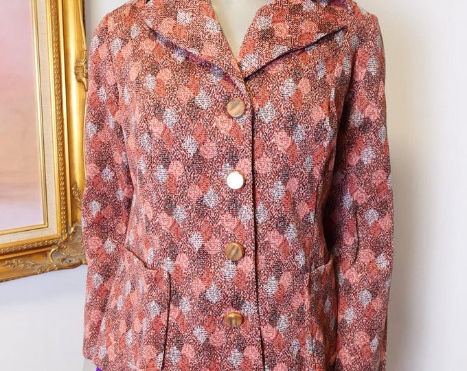 1970’s vintage dagger collar women's blazer