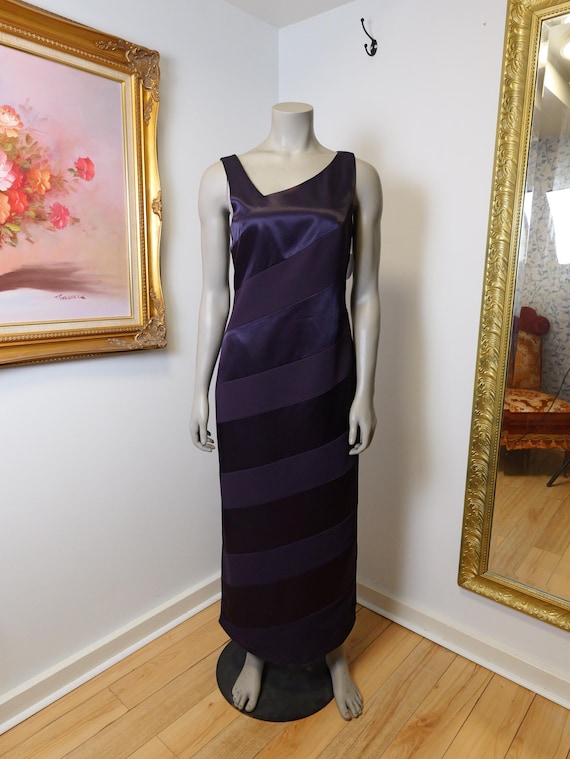 slim fit dress slacks Joseph Ribkoff Trumpet Gown – ROSSELLINI + SHINE main image 0