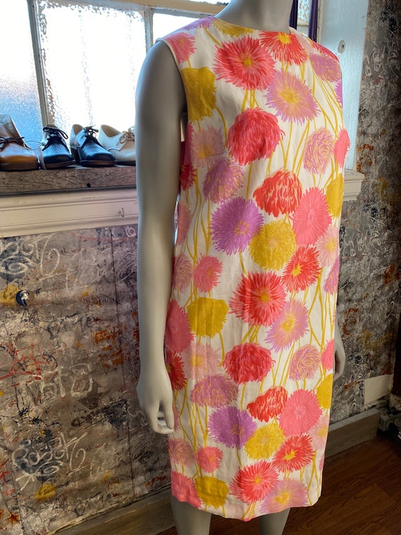 1960's Floral Shift Dress / Womens Vintage Summer… - image 6