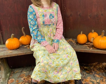 Patchwork quilted fabric Women's Dress