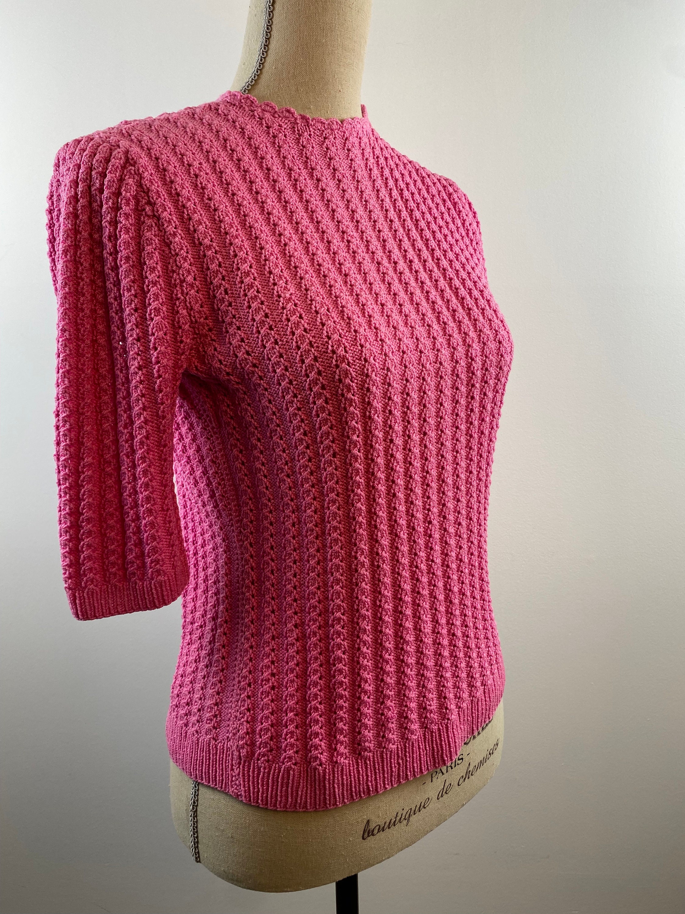 BUBBLE GUM SWEATER W/ORG,YLW,RED FLORAL SLEEVE main image 1