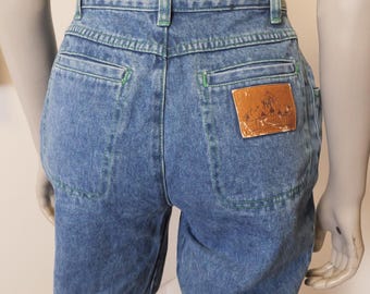 Coca Cola Vintage Jeans / Vintage Women’s 1980’s height waist jeans with contrast stitch / Coke Brand Vintage Collectable Clothing