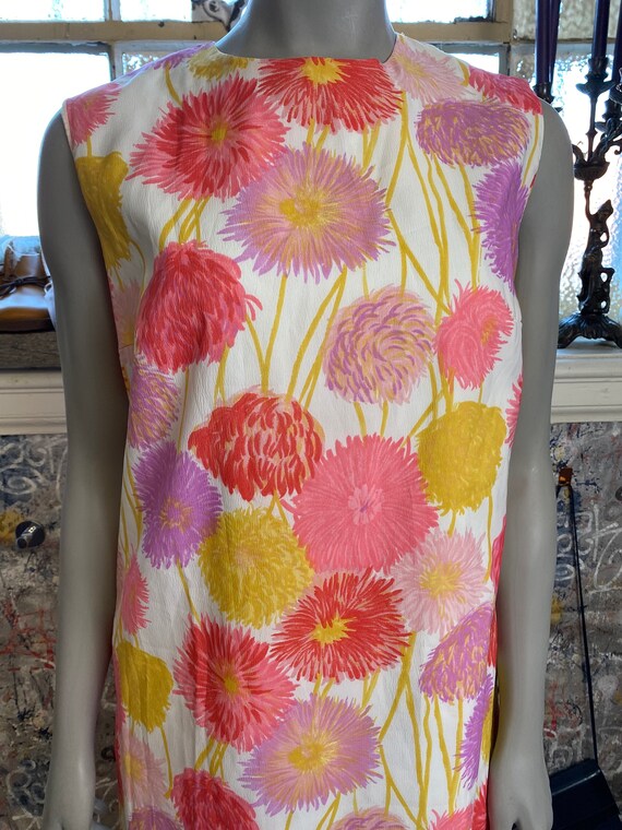 1960's Floral Shift Dress / Womens Vintage Summer… - image 3