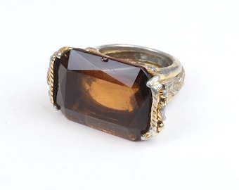 Vintage Women’s 1970’s Regal King Ring Dark Brown Size 8
