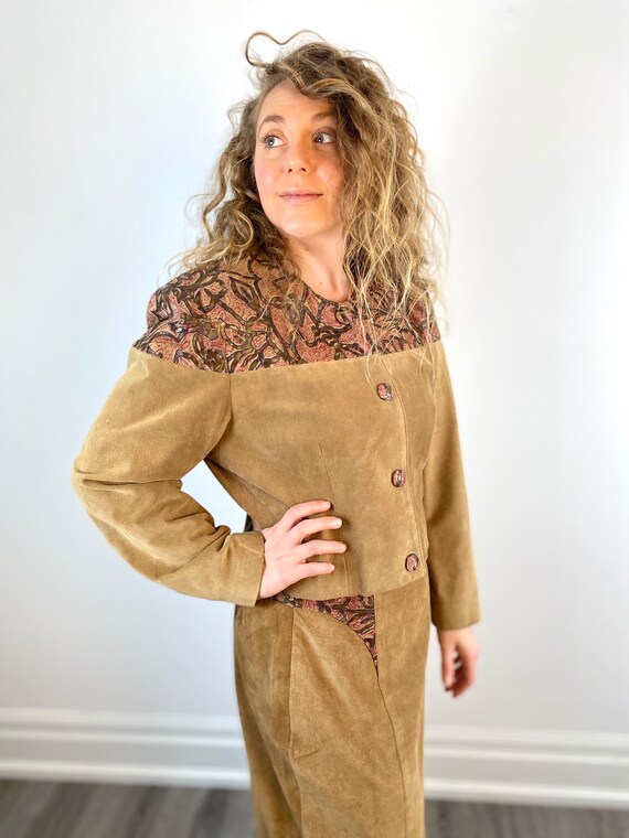 Danier Suede Skirt And Jacket