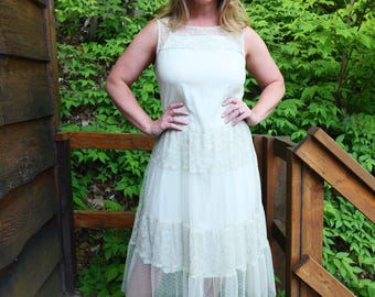 Vintage Green Fairy Dress