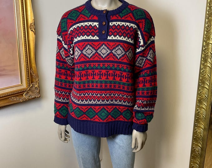 Vintage Dad Sweater from the 1980's Size Large