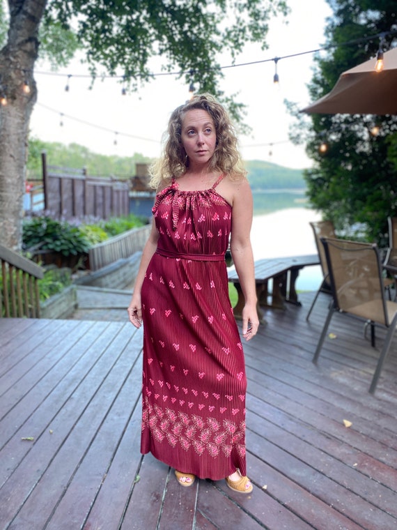70's Long Boho Dress