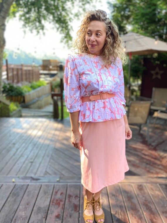 80's Peplum Dress