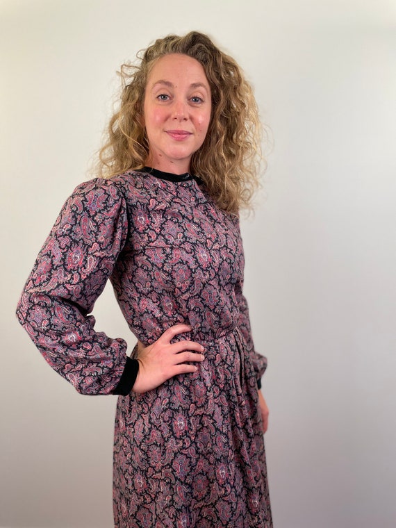 Cottage Core Dress with Puffed Sleeves