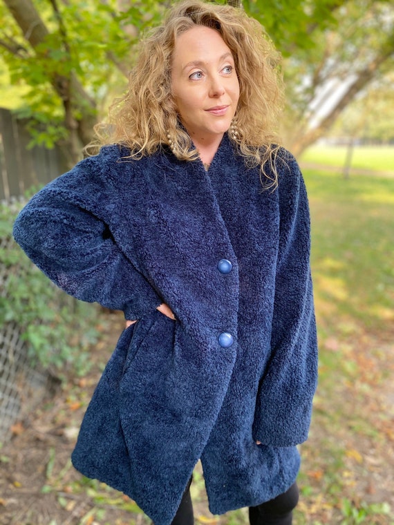 Vintage Faux Shearling Coat