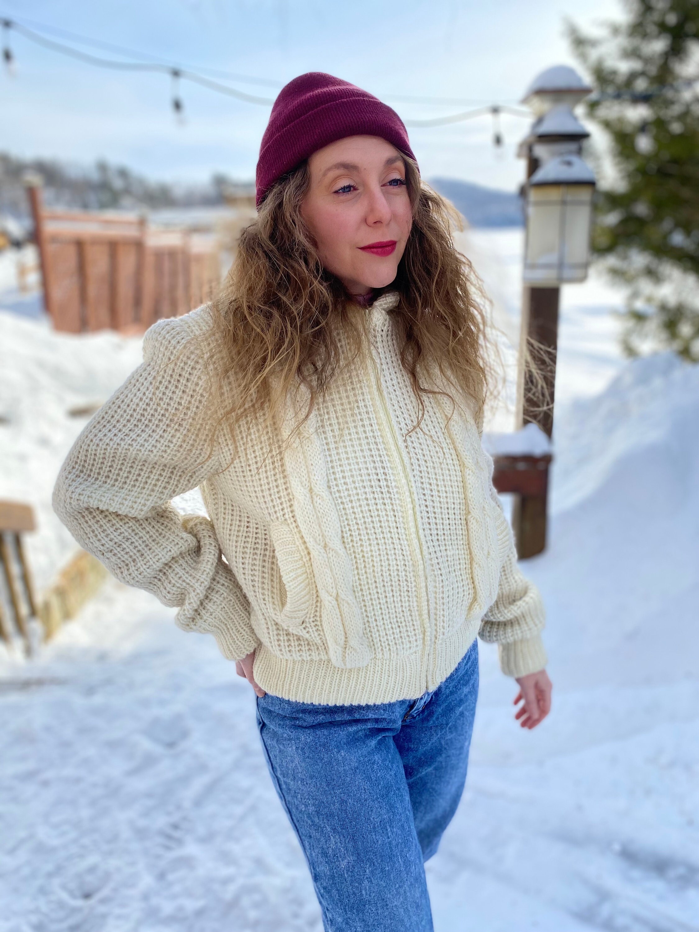 vintage sherpa hoodie