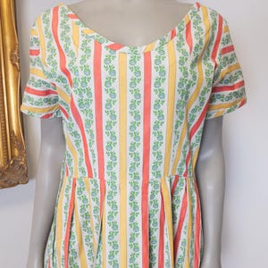 50er Jahre Vintage Sommerkleid / Damen Vintage Tageskleid / authentisches 1950er Kleid / 50er Jahre Kleidung / Retro Kleid / Cottagecore