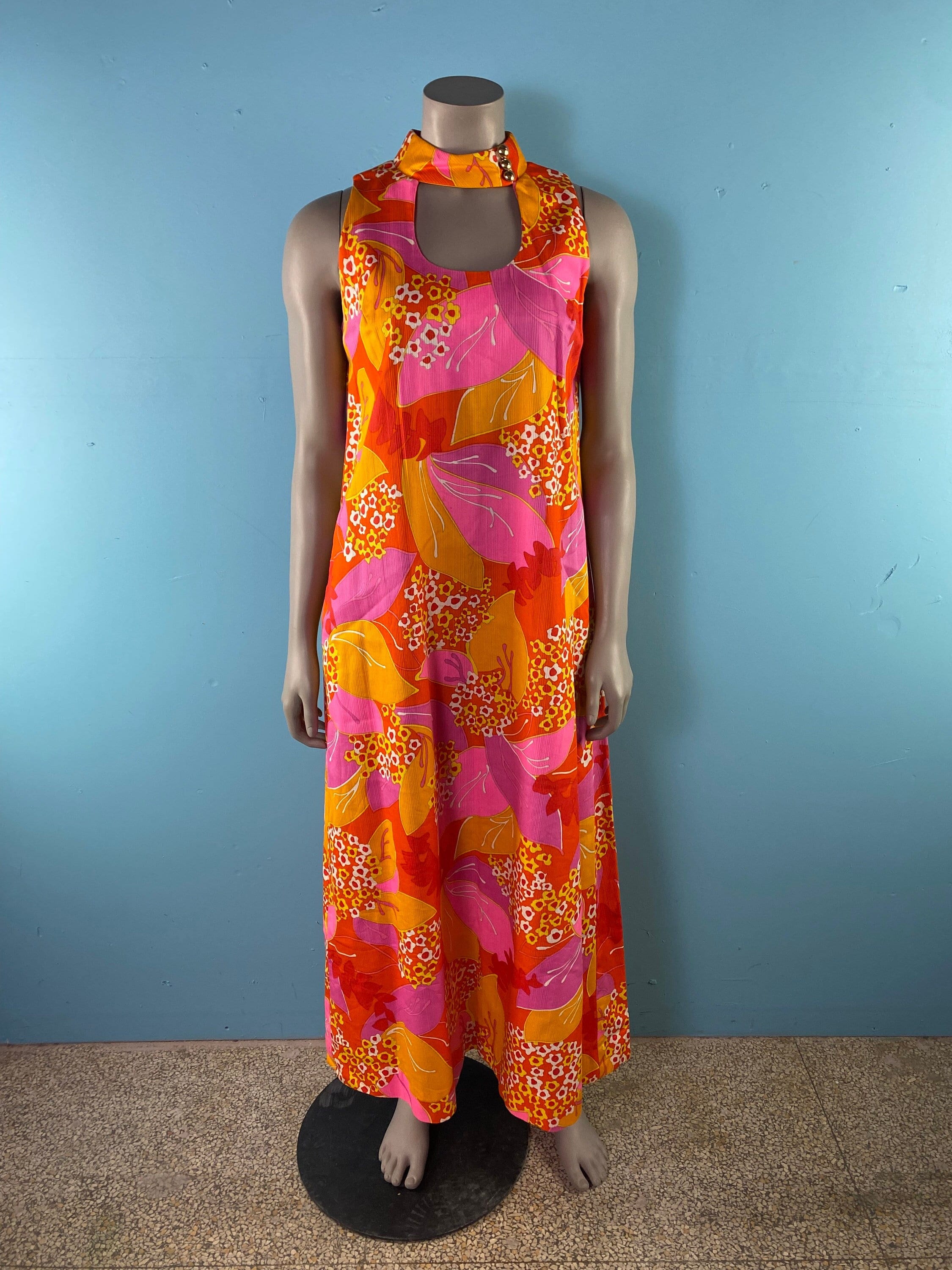 Hawaiian vintage dress hotsell