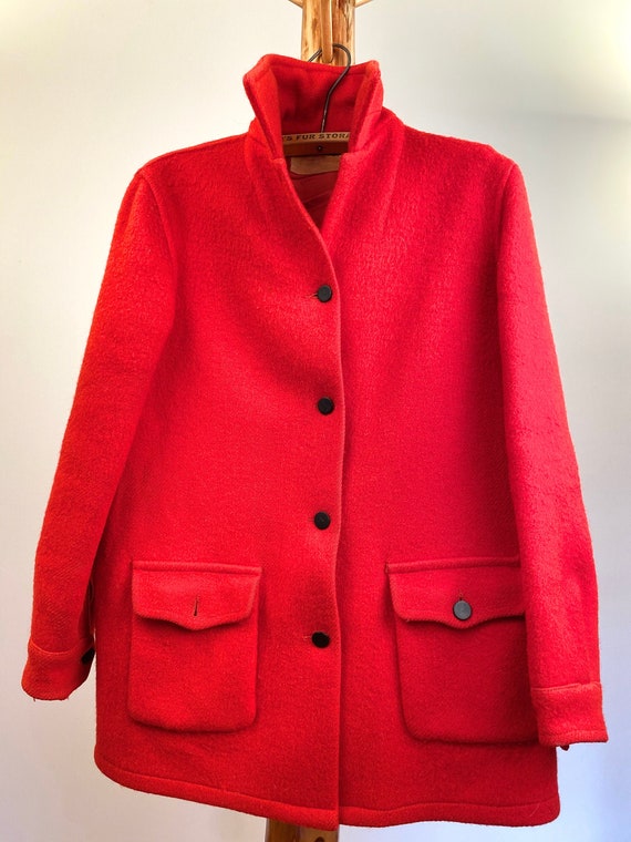 1940's Hudson's Bay Red Blanket Coat