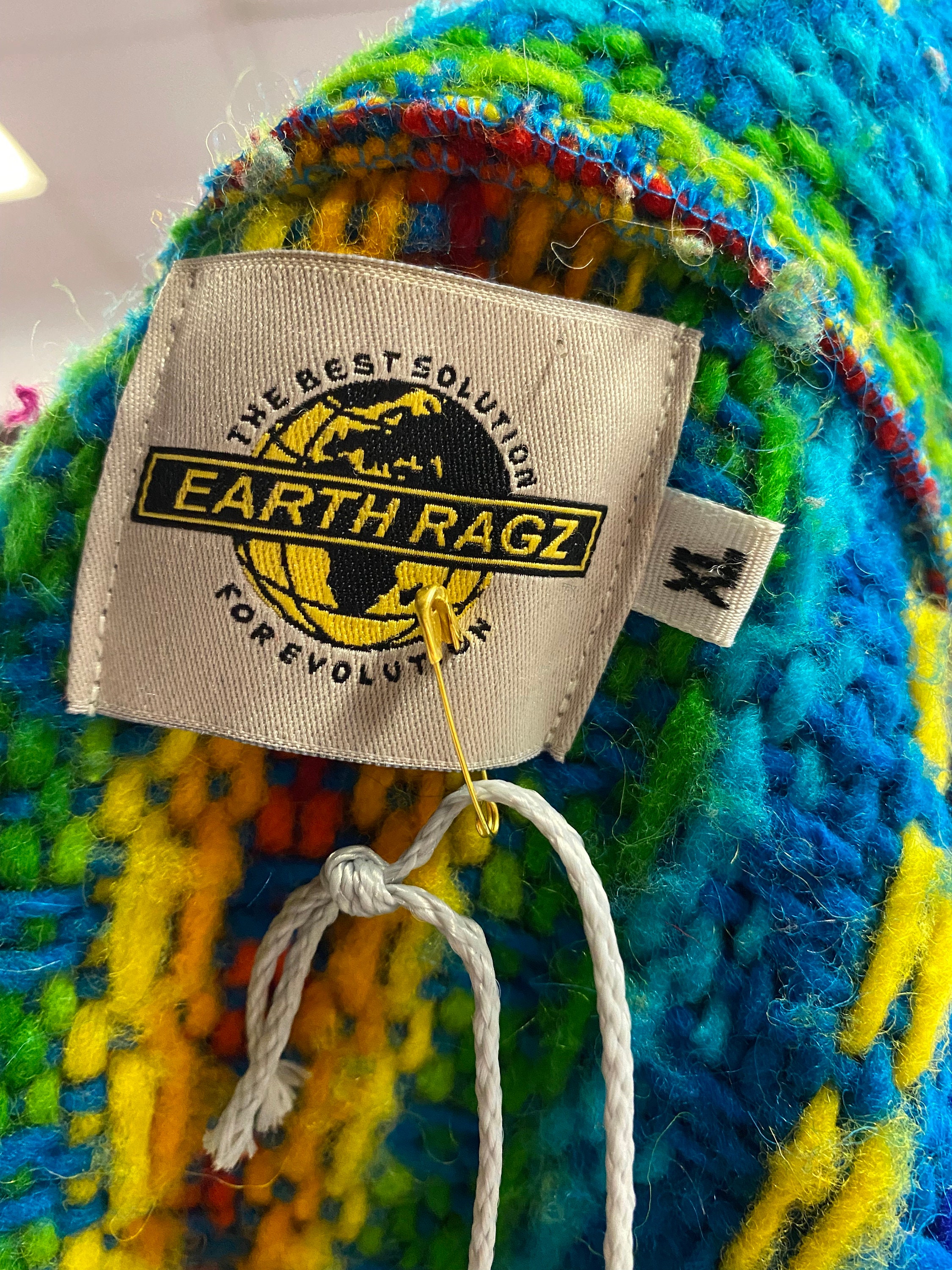 Ecuador Made Wool Sweater / Rainbow Sweater / Earth rags Ecuador Made Wool Sweater / Rainbow Sweater / Earth rags