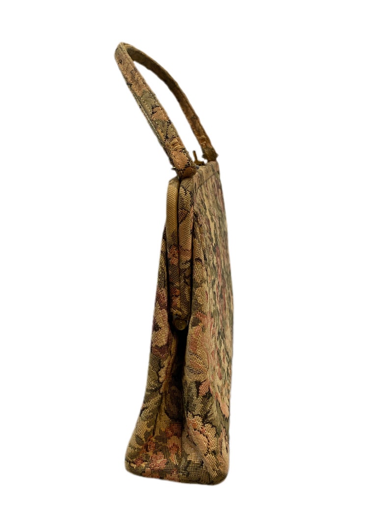 Vintage Floral Tapastry Bag