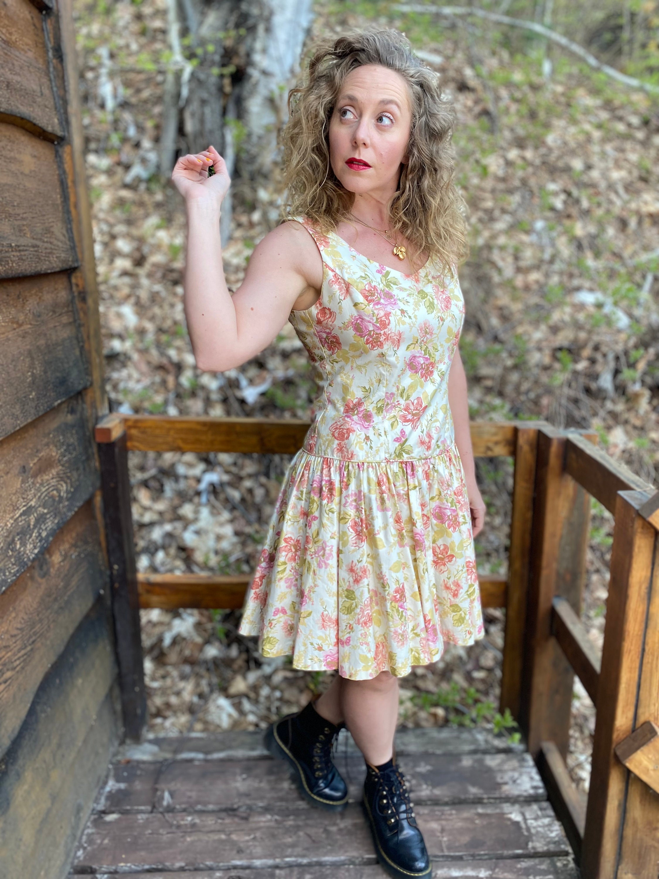 Laura ashley hotsell yellow floral dress