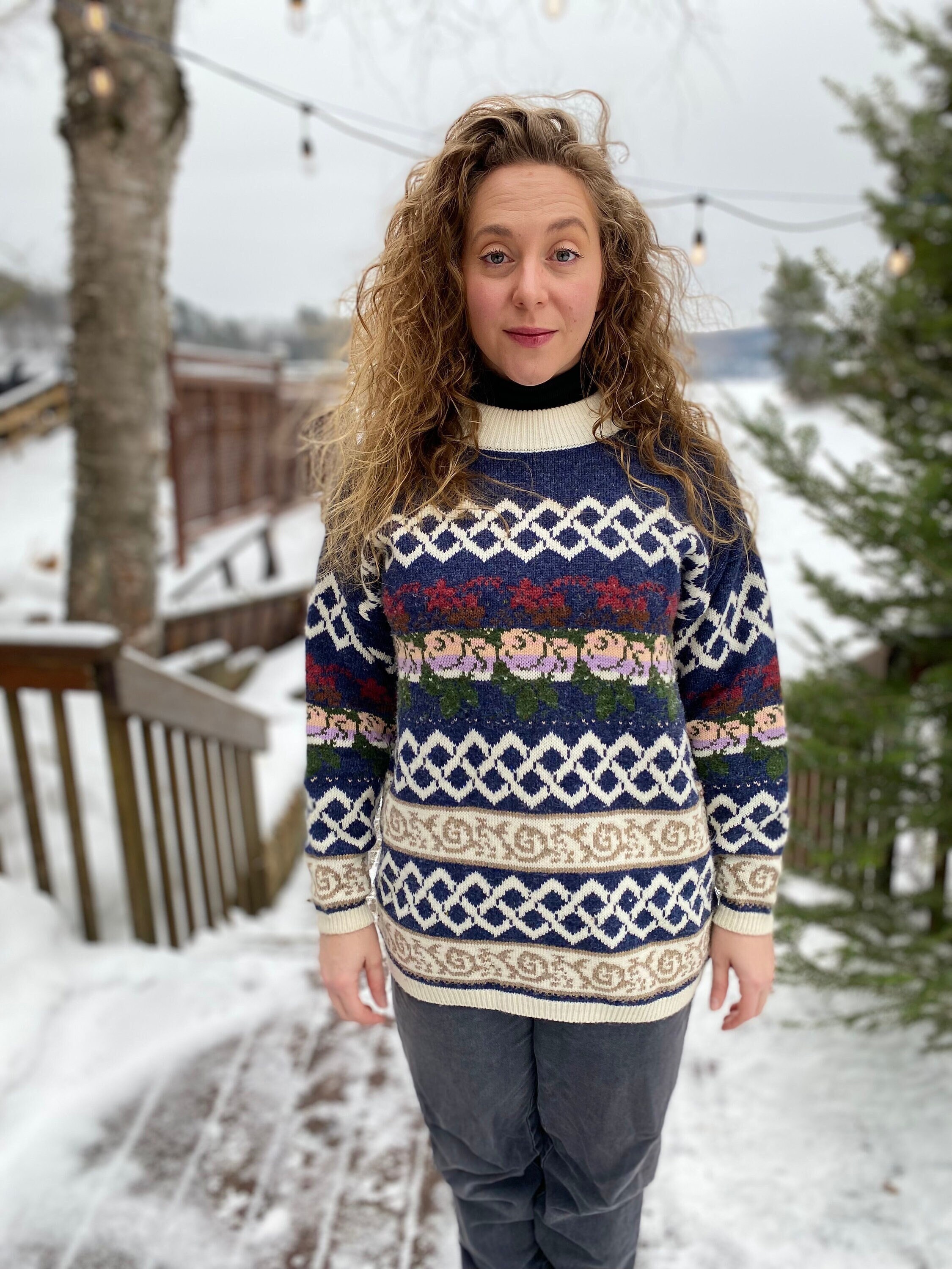 Vintage Wool Sweater / Womens 80's 