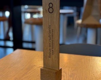 Custom made Restaurant Table Numbers, Cafes, Weddings, Event Planning