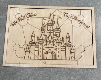 Disney Vacation Announcement Puzzle