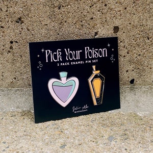 Pick Your Poison Enamel Pin Set | Twin Pack