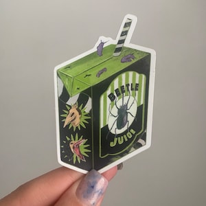 Juice Box Matte Holographischer Aufkleber | Grauen | Gruselig | Halloweens