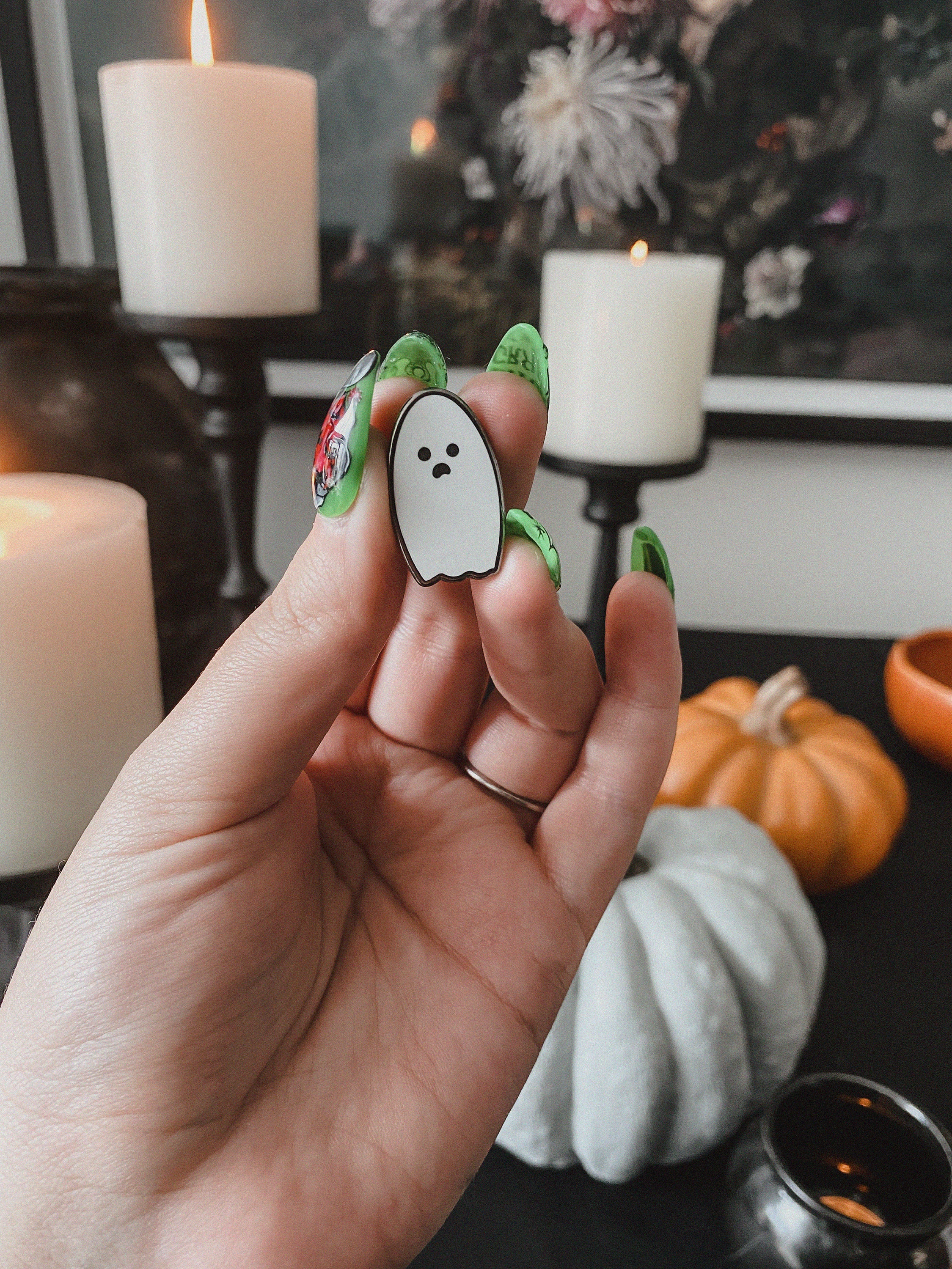Halloween Boo the Ghost Enamel Mini Pin - Etsy