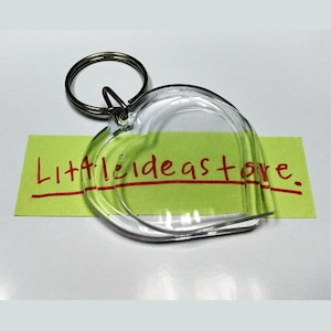 10pcs Acrylic Keychain Blank  Gift Supplies Clear Keyring Photo Souvenir