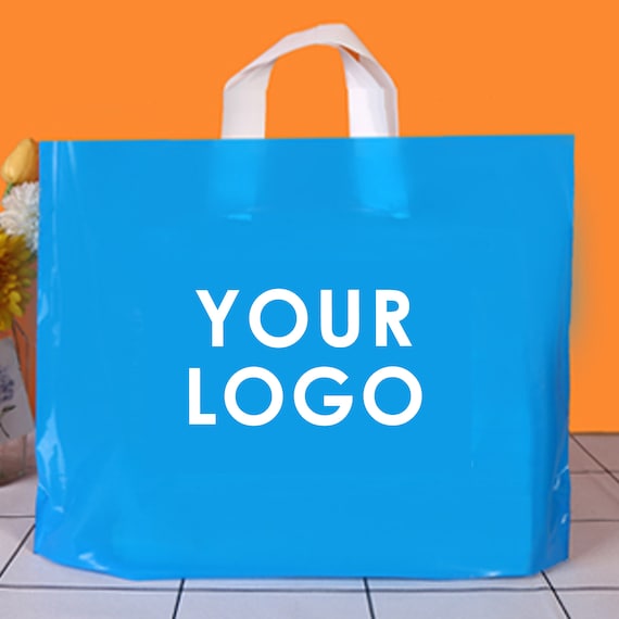 100pcs Customized Plastic Shopping Bag With Printed Courier -  Israel