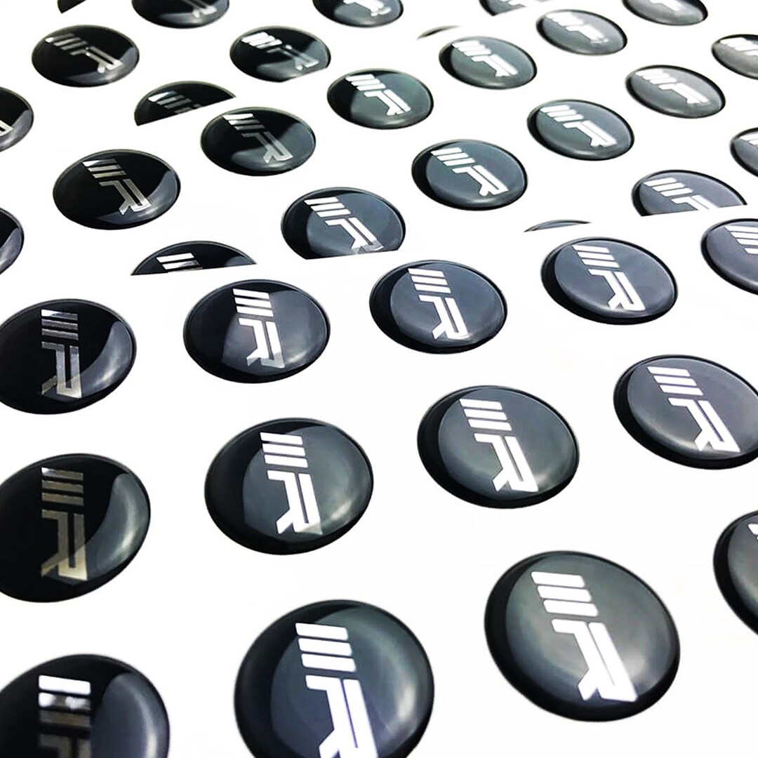 100 1000 Custom Sticker Epoxy Personalized Labels, Domed Stickers