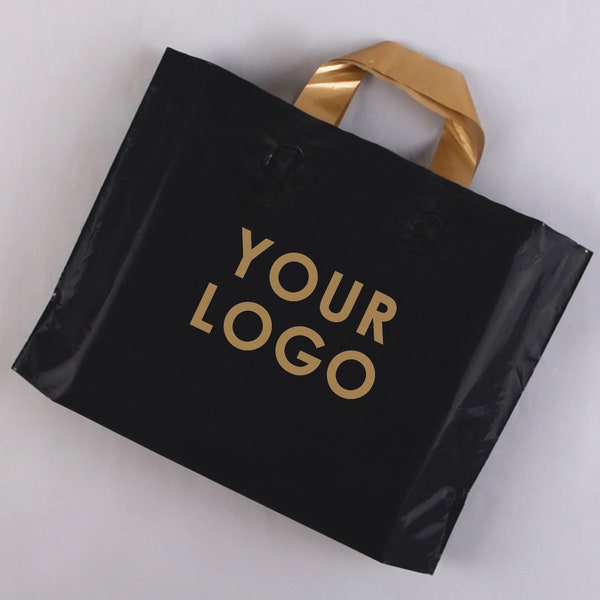 100pcs Customized plastic shopping bag with printed courier bag design logo